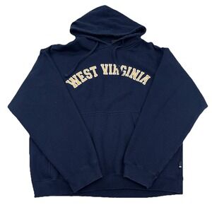 West Virginia Mountaineers Hoodie Men Medium Cotton Sweater WVU Boxy Y2K VTG